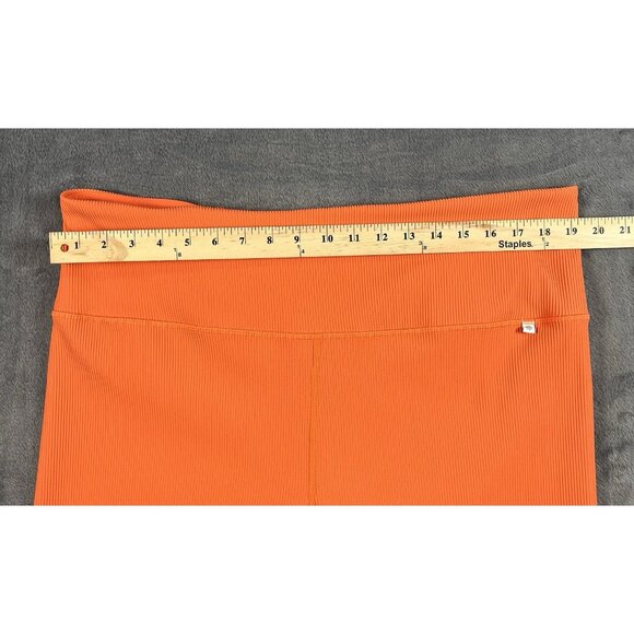 Athleta Alicia Keys Colab Women's Pull On Ribbed Orange Leggings Plus Size 3X - Picture 5 of 7